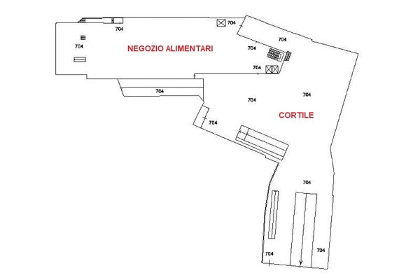 Immagine n2 - Planimetria - Piano primo interrato - Asta 14497