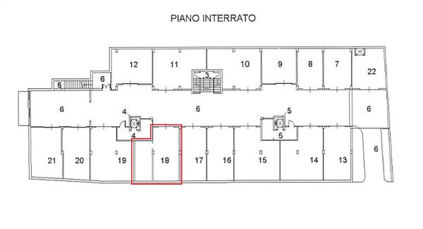 Immagine n0 - Planimetria - Piano seminterrato - Asta 2065