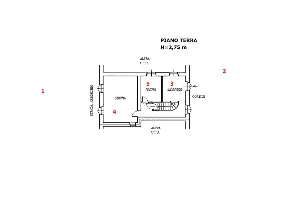 Immagine n1 - Planimetria - Piano terra - Asta 2255