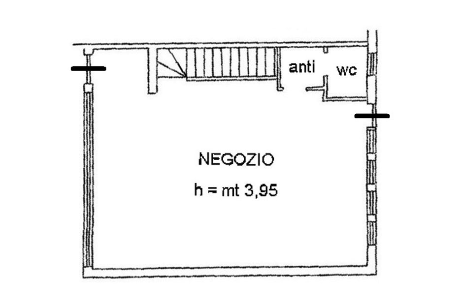 #5158 Negozio piano terra e deposito interrato (sub 3) in vendita - foto 4
