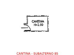 Cantina in seminterrato (sub 85) - Lotto 902 (Asta 902)